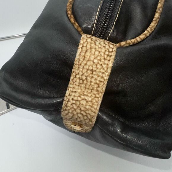 Borbonese Redwall Soft Leather Dome Bag - Picture 6 of 13